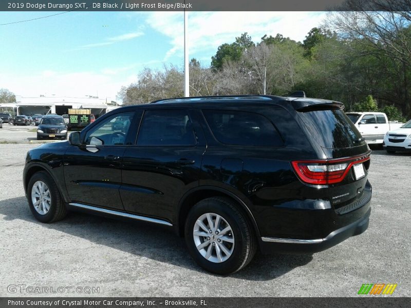 DB Black / Light Frost Beige/Black 2019 Dodge Durango SXT
