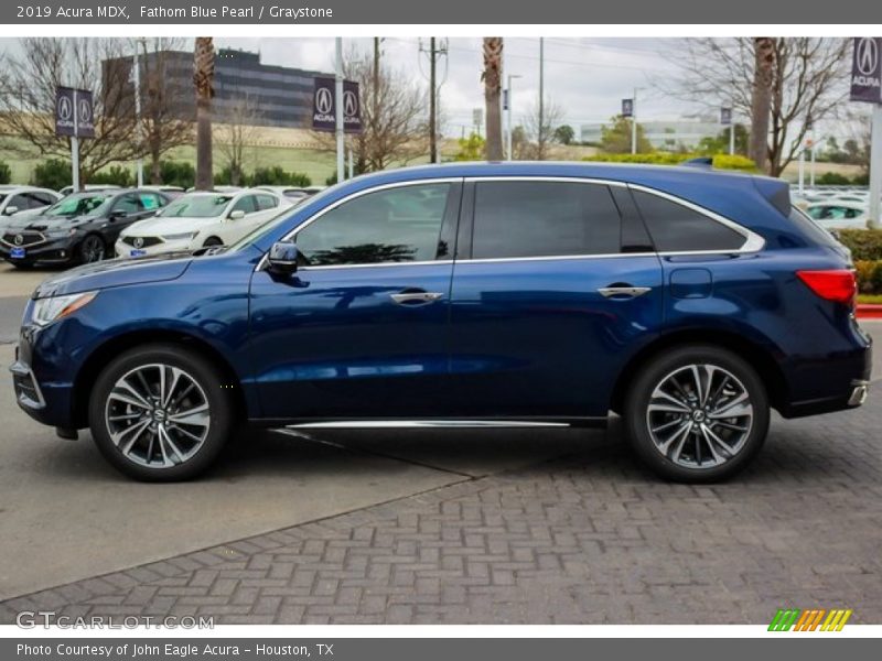 Fathom Blue Pearl / Graystone 2019 Acura MDX