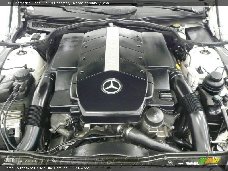 Alabaster White / Java 2003 Mercedes-Benz SL 500 Roadster