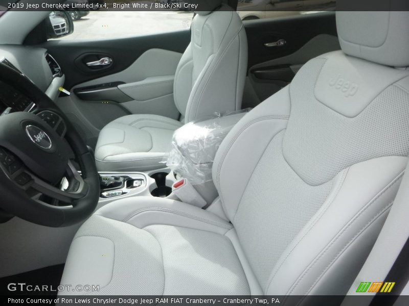 Bright White / Black/Ski Grey 2019 Jeep Cherokee Limited 4x4