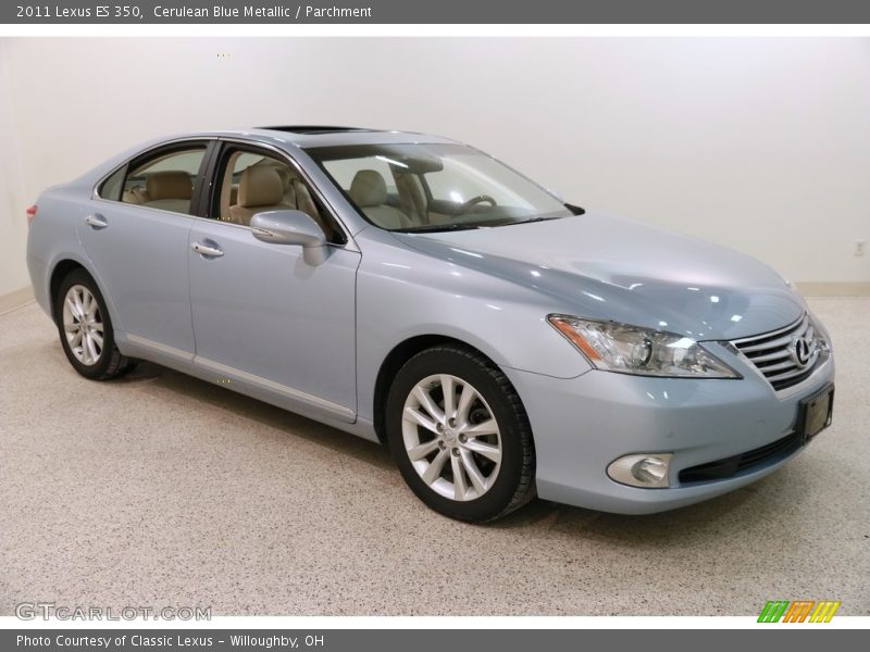 Cerulean Blue Metallic / Parchment 2011 Lexus ES 350