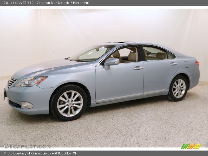 Cerulean Blue Metallic / Parchment 2011 Lexus ES 350