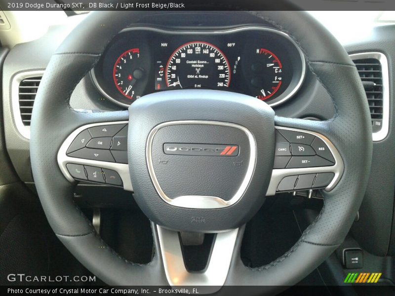 DB Black / Light Frost Beige/Black 2019 Dodge Durango SXT