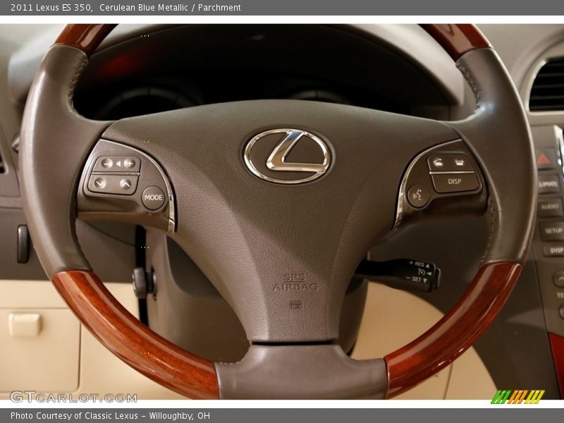Cerulean Blue Metallic / Parchment 2011 Lexus ES 350