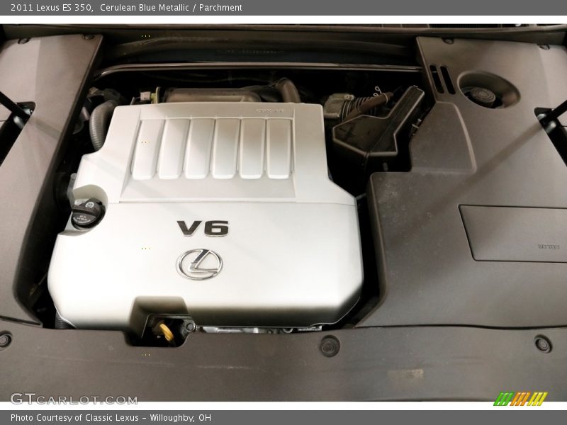 Cerulean Blue Metallic / Parchment 2011 Lexus ES 350