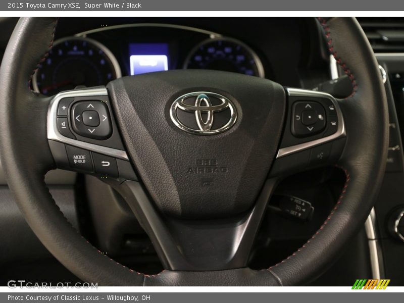 Super White / Black 2015 Toyota Camry XSE