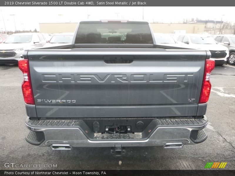 Satin Steel Metallic / Jet Black 2019 Chevrolet Silverado 1500 LT Double Cab 4WD