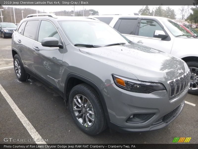 Sting-Gray / Black 2019 Jeep Cherokee Latitude Plus 4x4