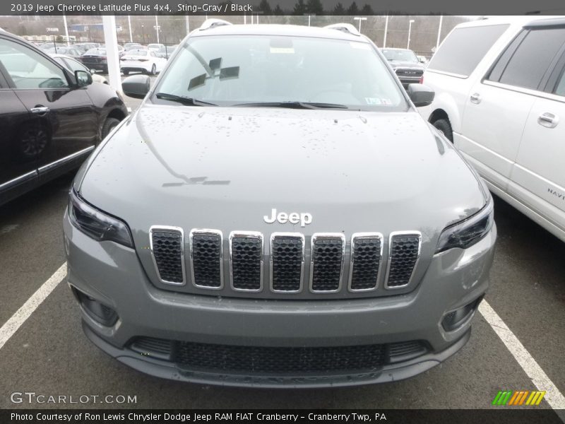 Sting-Gray / Black 2019 Jeep Cherokee Latitude Plus 4x4