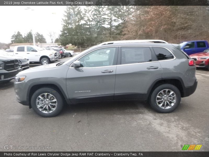 Sting-Gray / Black 2019 Jeep Cherokee Latitude Plus 4x4