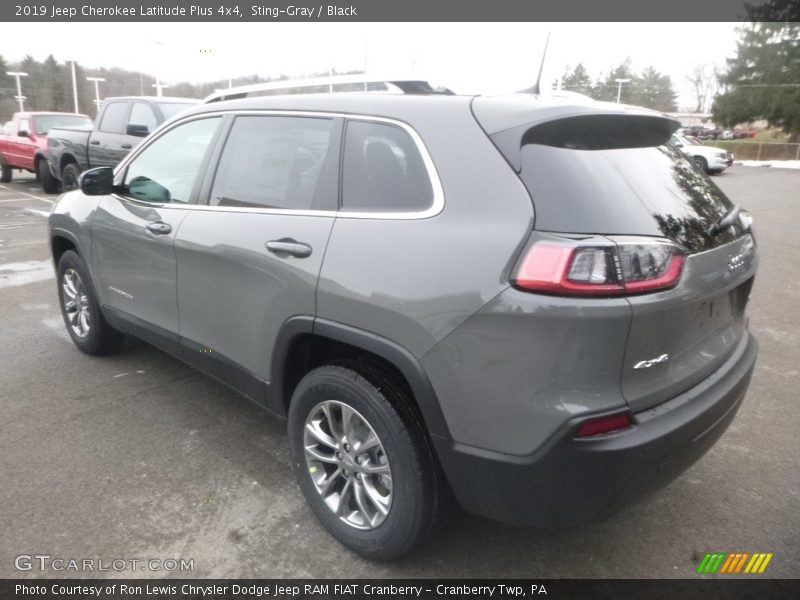 Sting-Gray / Black 2019 Jeep Cherokee Latitude Plus 4x4