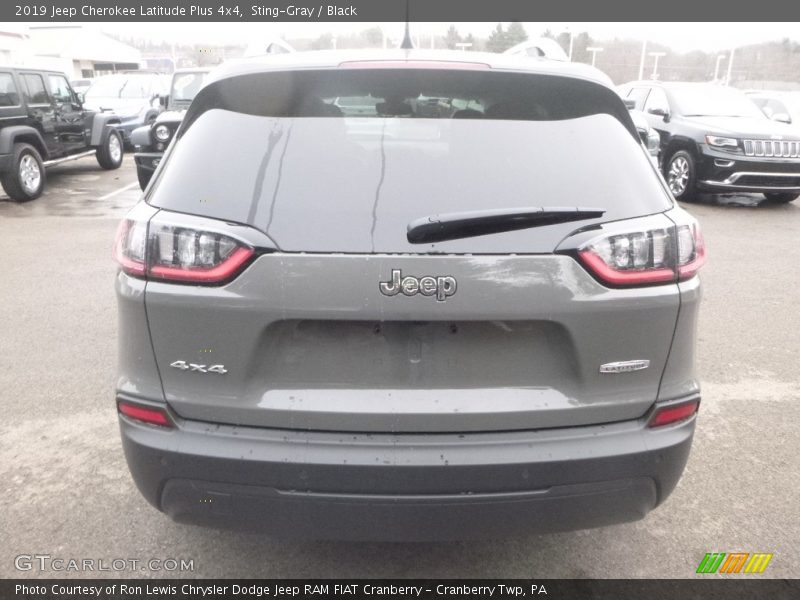 Sting-Gray / Black 2019 Jeep Cherokee Latitude Plus 4x4