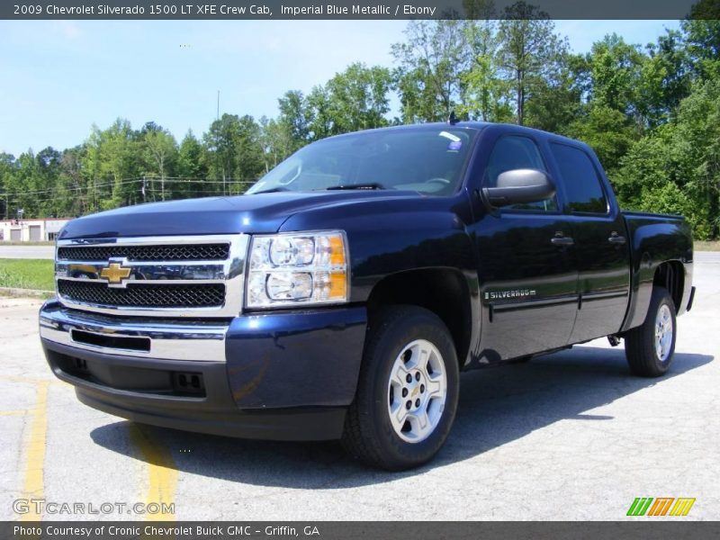 Imperial Blue Metallic / Ebony 2009 Chevrolet Silverado 1500 LT XFE Crew Cab