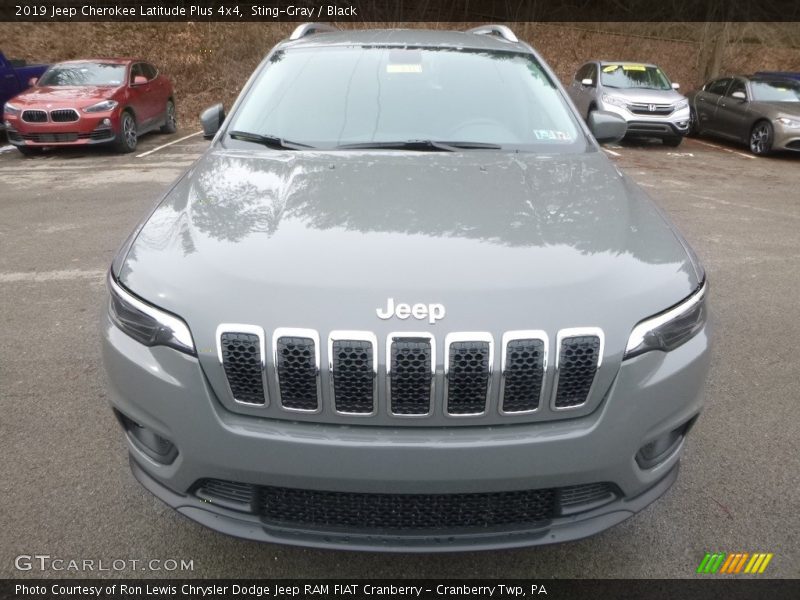 Sting-Gray / Black 2019 Jeep Cherokee Latitude Plus 4x4