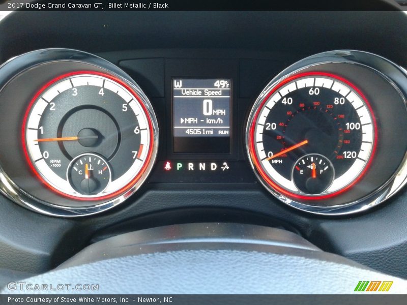 Billet Metallic / Black 2017 Dodge Grand Caravan GT