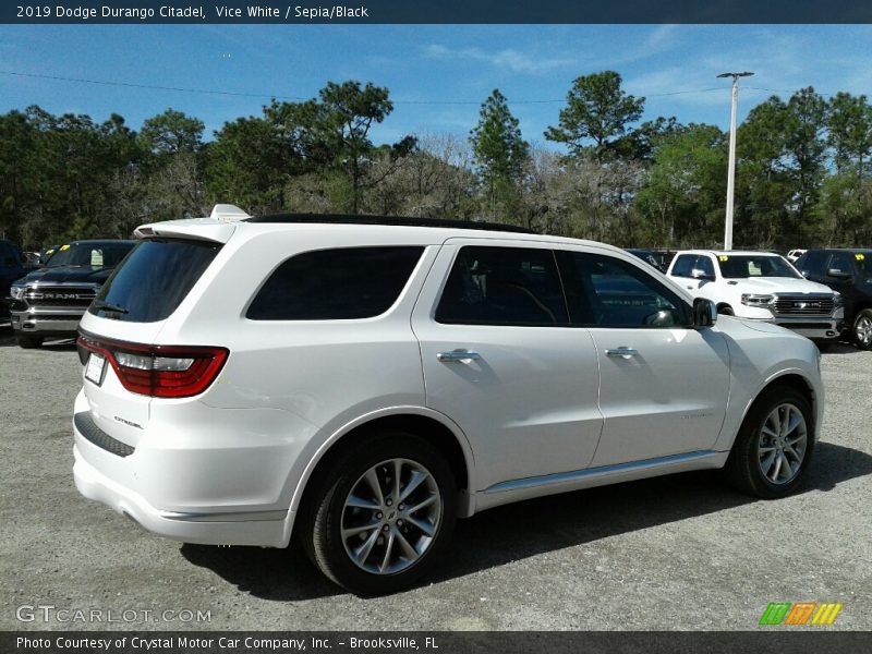 Vice White / Sepia/Black 2019 Dodge Durango Citadel