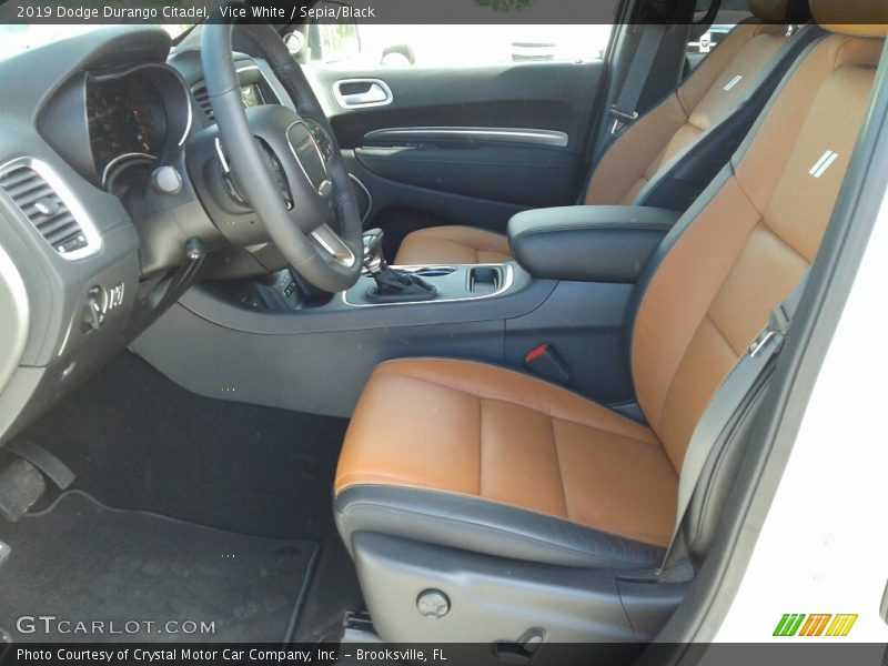 Front Seat of 2019 Durango Citadel