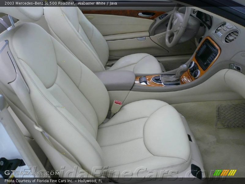 Alabaster White / Java 2003 Mercedes-Benz SL 500 Roadster