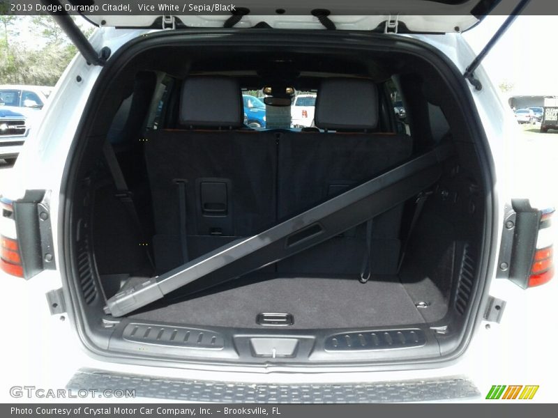Vice White / Sepia/Black 2019 Dodge Durango Citadel