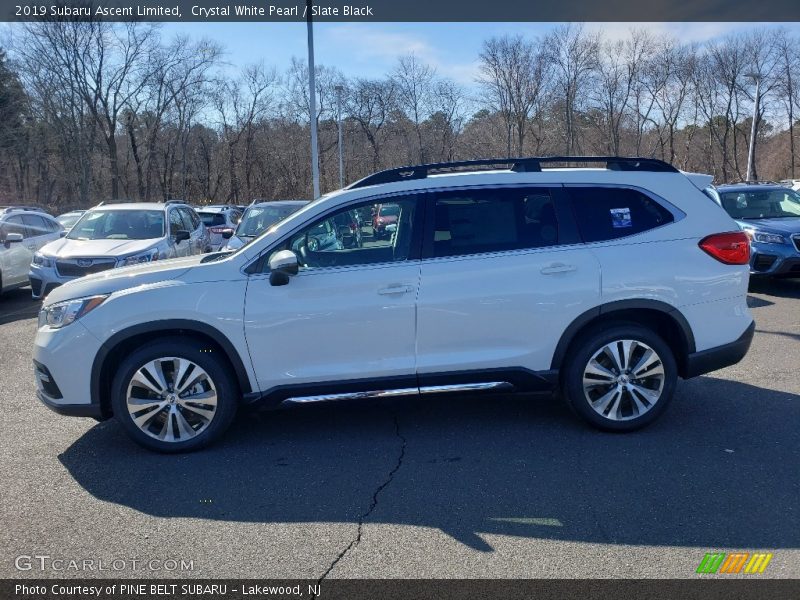 Crystal White Pearl / Slate Black 2019 Subaru Ascent Limited
