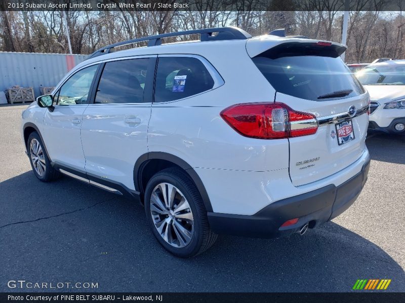 Crystal White Pearl / Slate Black 2019 Subaru Ascent Limited