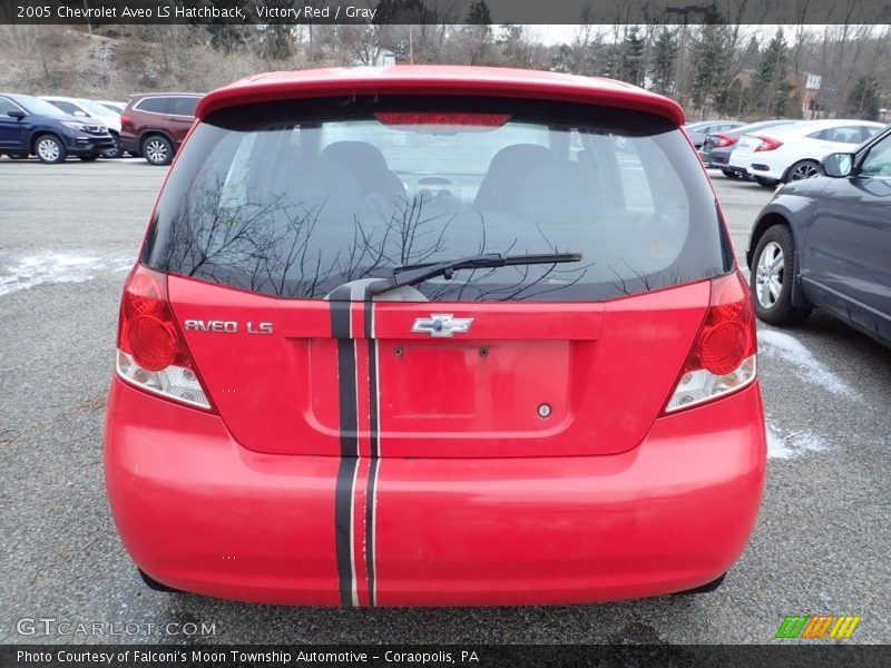 Victory Red / Gray 2005 Chevrolet Aveo LS Hatchback