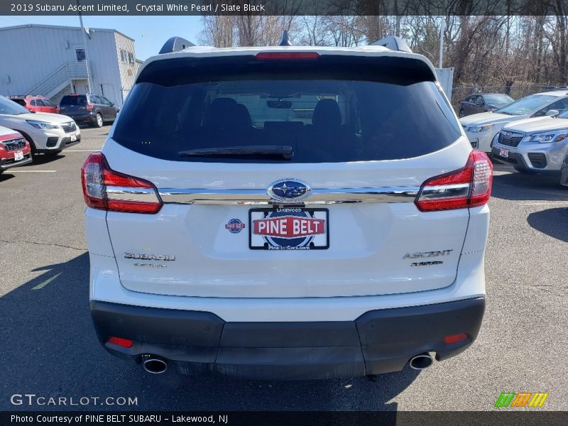 Crystal White Pearl / Slate Black 2019 Subaru Ascent Limited
