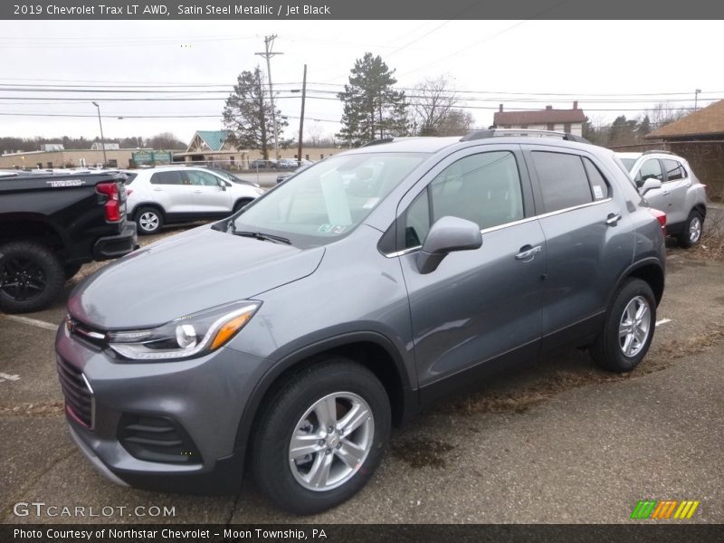 Satin Steel Metallic / Jet Black 2019 Chevrolet Trax LT AWD