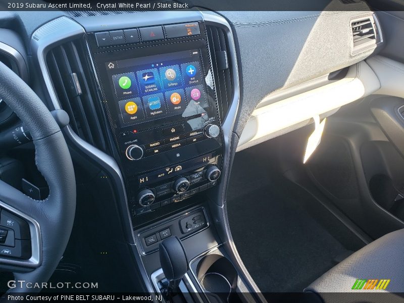 Crystal White Pearl / Slate Black 2019 Subaru Ascent Limited