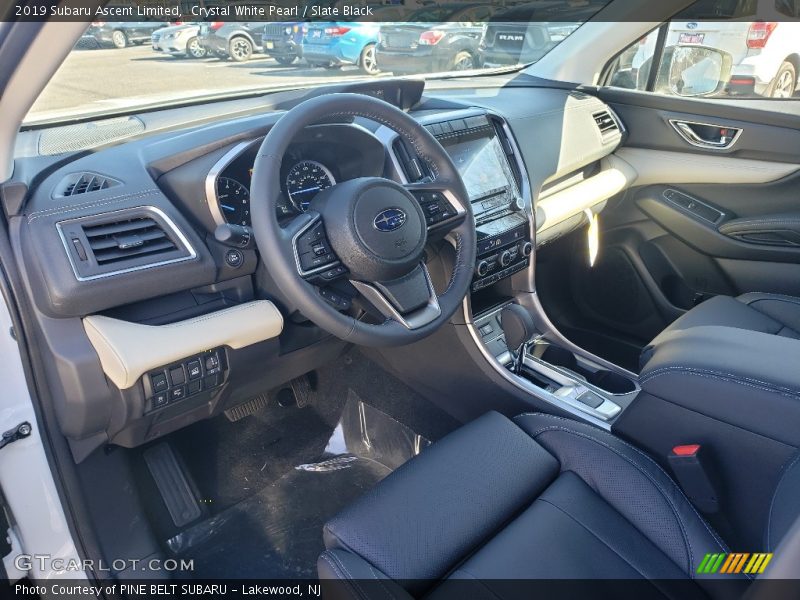 Crystal White Pearl / Slate Black 2019 Subaru Ascent Limited