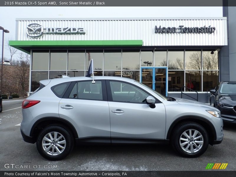 Sonic Silver Metallic / Black 2016 Mazda CX-5 Sport AWD