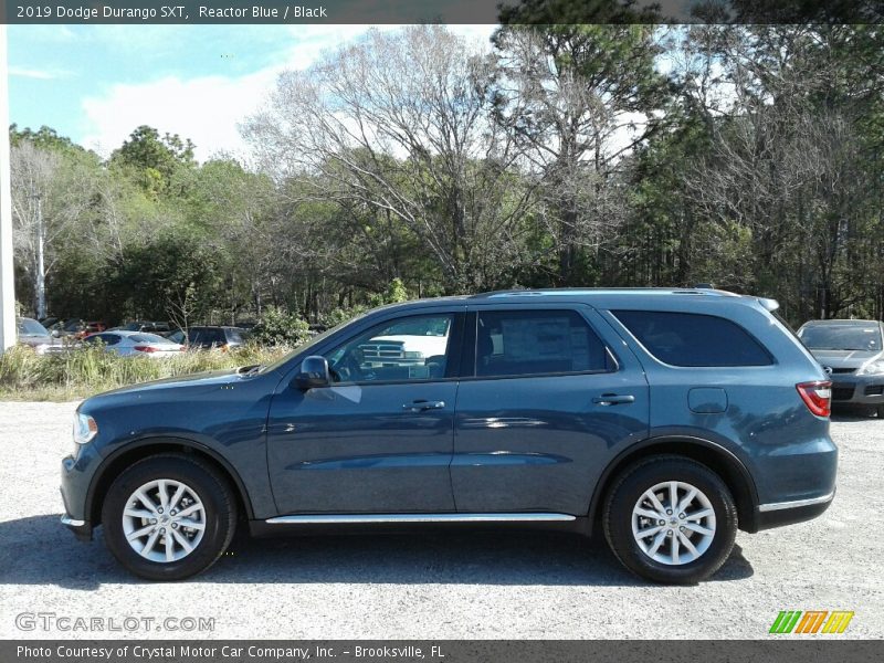 Reactor Blue / Black 2019 Dodge Durango SXT