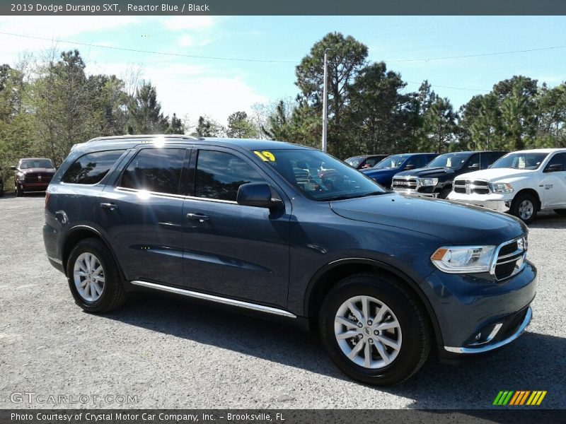 Reactor Blue / Black 2019 Dodge Durango SXT