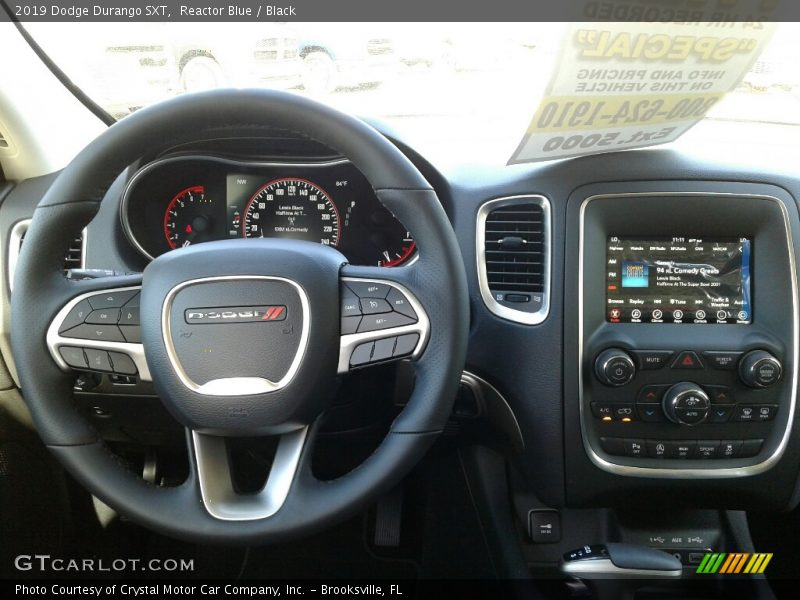 Reactor Blue / Black 2019 Dodge Durango SXT