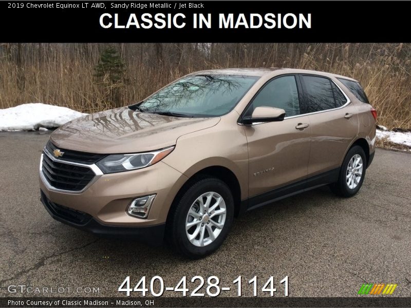 Sandy Ridge Metallic / Jet Black 2019 Chevrolet Equinox LT AWD