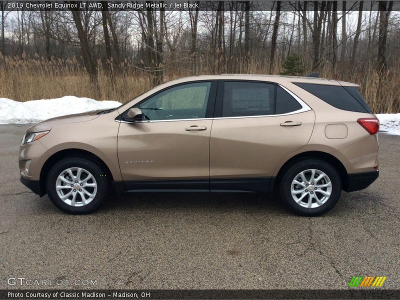 Sandy Ridge Metallic / Jet Black 2019 Chevrolet Equinox LT AWD