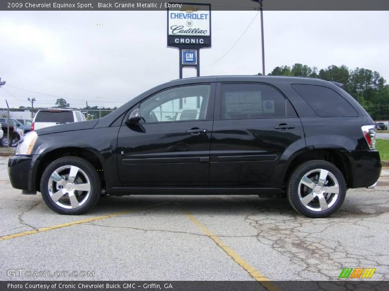 Black Granite Metallic / Ebony 2009 Chevrolet Equinox Sport