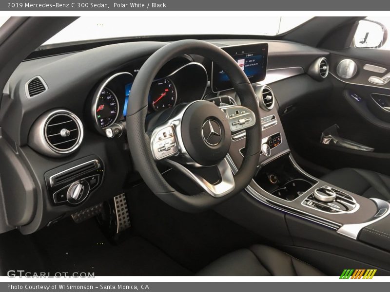 Polar White / Black 2019 Mercedes-Benz C 300 Sedan