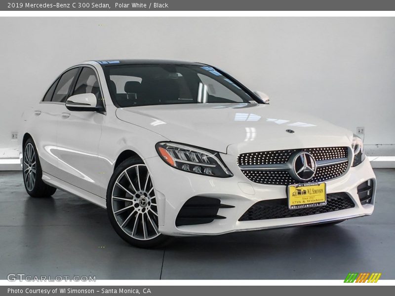 Polar White / Black 2019 Mercedes-Benz C 300 Sedan