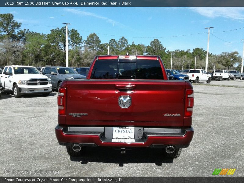 Delmonico Red Pearl / Black 2019 Ram 1500 Big Horn Crew Cab 4x4