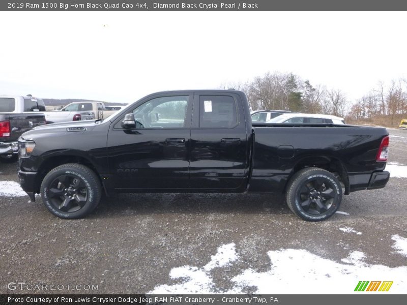 Diamond Black Crystal Pearl / Black 2019 Ram 1500 Big Horn Black Quad Cab 4x4