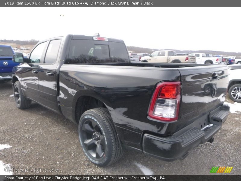 Diamond Black Crystal Pearl / Black 2019 Ram 1500 Big Horn Black Quad Cab 4x4