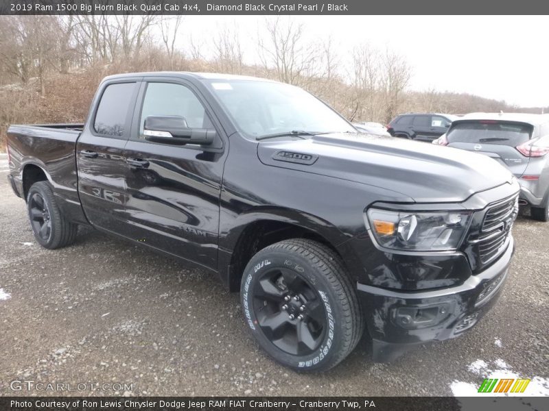 Diamond Black Crystal Pearl / Black 2019 Ram 1500 Big Horn Black Quad Cab 4x4