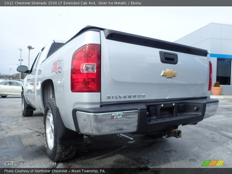 Silver Ice Metallic / Ebony 2012 Chevrolet Silverado 1500 LT Extended Cab 4x4