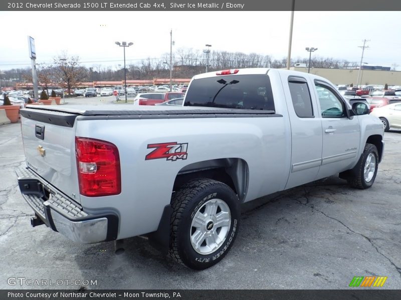 Silver Ice Metallic / Ebony 2012 Chevrolet Silverado 1500 LT Extended Cab 4x4