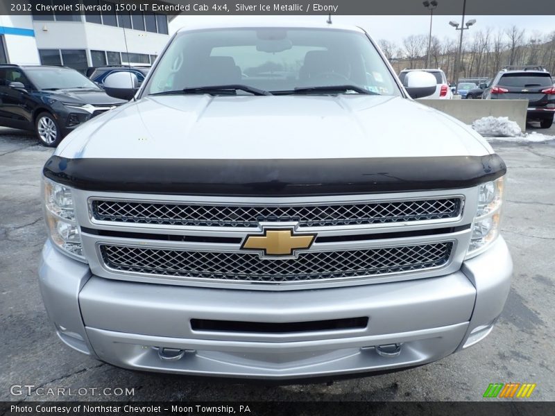 Silver Ice Metallic / Ebony 2012 Chevrolet Silverado 1500 LT Extended Cab 4x4