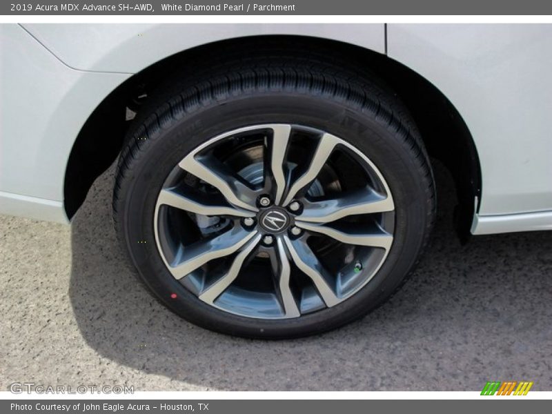 White Diamond Pearl / Parchment 2019 Acura MDX Advance SH-AWD