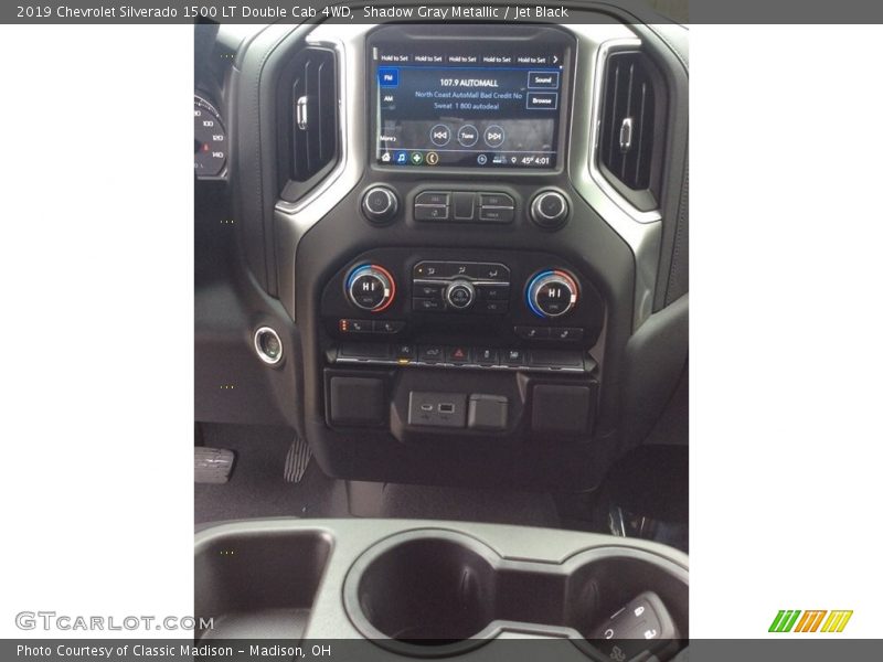 Shadow Gray Metallic / Jet Black 2019 Chevrolet Silverado 1500 LT Double Cab 4WD