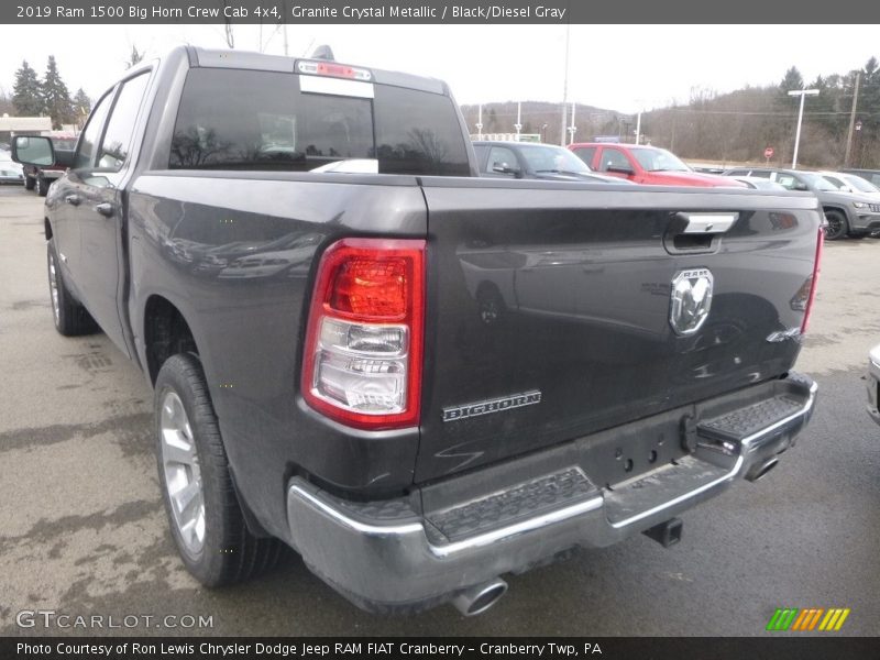 Granite Crystal Metallic / Black/Diesel Gray 2019 Ram 1500 Big Horn Crew Cab 4x4