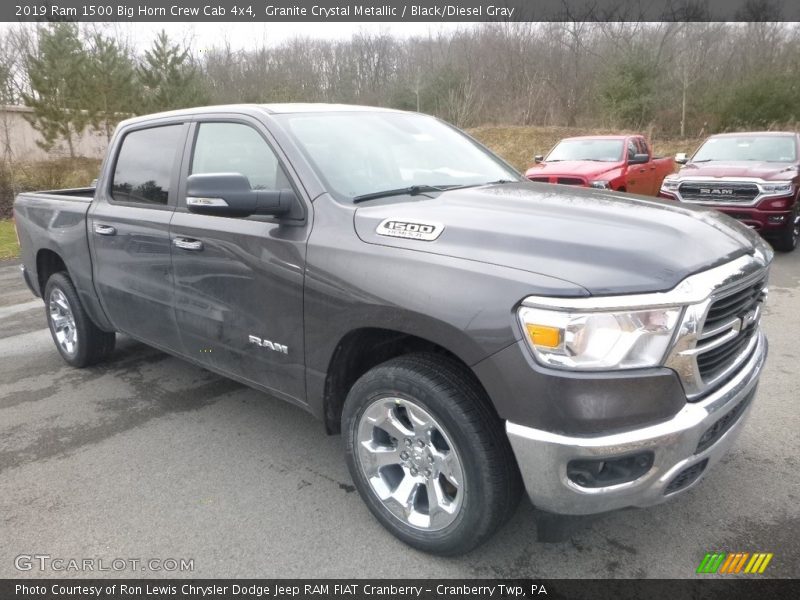 Granite Crystal Metallic / Black/Diesel Gray 2019 Ram 1500 Big Horn Crew Cab 4x4